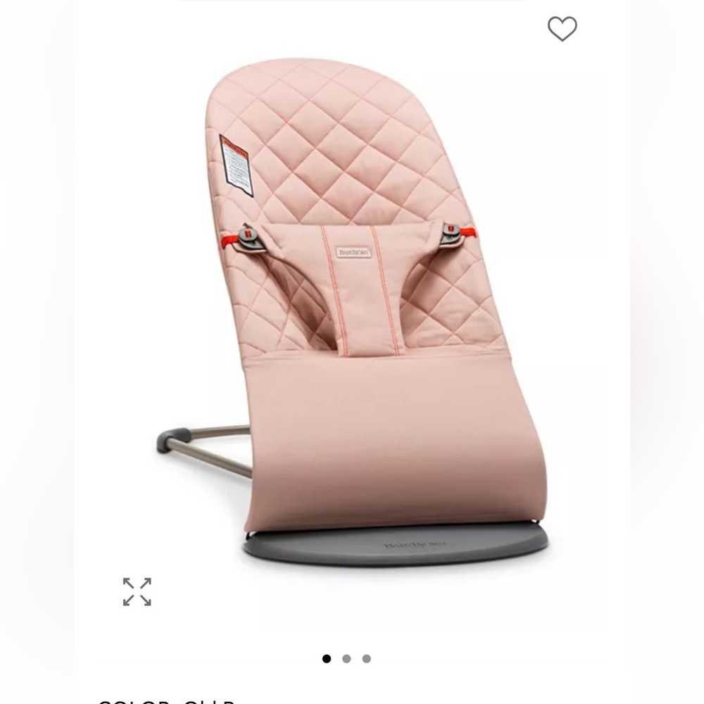 BabyBjorn bouncer in old rose